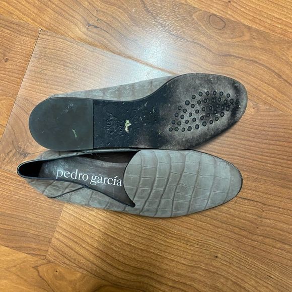 Pedro Garcia womans made in Spain taupe leather slip on shoes size 39.5 (Size 8) - Picture 8 of 8